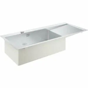 Мойка GROHE K1000 80-S 116/52 1.0 с корзинчатым вентилем, нержавеющая сталь (31581SD1) Мойка GROHE K1000 80-S 116/52 1.0 с корзинчатым вентилем, нержавеющая сталь (31581SD1)
