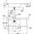 Мойка GROHE K1000 80-S 116/52 1.0 с корзинчатым вентилем, нержавеющая сталь (31581SD1) Мойка GROHE K1000 80-S 116/52 1.0 с корзинчатым вентилем, нержавеющая сталь (31581SD1)