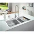 Мойка GROHE K800 с двумя чашами, нержавеющая сталь (31585SD1) Мойка GROHE K800 с двумя чашами, нержавеющая сталь (31585SD1)