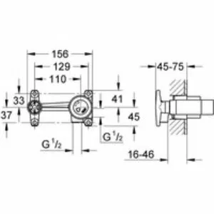 Встраиваемая часть однорычажного смесителя для раковины GROHE на 2 отверстия (33769000) Встраиваемая часть однорычажного смесителя для раковины GROHE на 2 отверстия (33769000)
