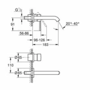 Внешняя часть смесителя для раковины GROHE Essence на 2 отверстия, M-Size, темный графит (19408A01) Внешняя часть смесителя для раковины GROHE Essence на 2 отверстия, M-Size, темный графит (19408A01)
