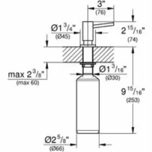 Дозатор жидкого мыла, GROHE Cosmopolitan, хром, (40535000) Дозатор жидкого мыла, GROHE Cosmopolitan, хром, (40535000)