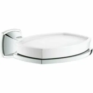 Мыльница керамическая GROHE Grandera с держателем, хром (40628000) Мыльница керамическая GROHE Grandera с держателем, хром (40628000)