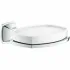 Мыльница керамическая GROHE Grandera с держателем, хром (40628000) Мыльница керамическая GROHE Grandera с держателем, хром (40628000)