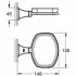 Мыльница керамическая GROHE Grandera с держателем, хром (40628000) Мыльница керамическая GROHE Grandera с держателем, хром (40628000)