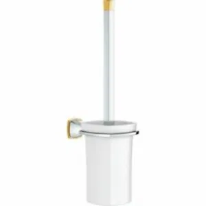 Туалетный ёршик GROHE Grandera с держателем, хром/золото (40632IG0) Туалетный ёршик GROHE Grandera с держателем, хром/золото (40632IG0)