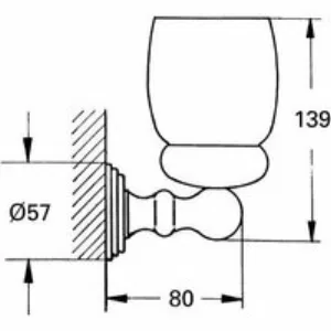 Держатель для стакана GROHE Sinfonia, хром (40043000) Держатель для стакана GROHE Sinfonia, хром (40043000)