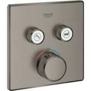 Внешняя часть термостата для ванны и душа GROHE Grohtherm SmartControl на 2 потребителя, темный графит матовый(29124AL0)