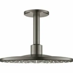 Верхний душ GROHE Rainshower 310 SmartActive с душевым кронштейном, 2 режима, 142 мм, темный графит матовый (26477AL0) Верхний душ GROHE Rainshower 310 SmartActive с душевым кронштейном, 2 режима, 142 мм, темный графит матовый (26477AL0)