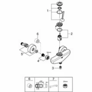 Смеситель для душа GROHE Eurodisc Joy, хром (23430000) Смеситель для душа GROHE Eurodisc Joy, хром (23430000)