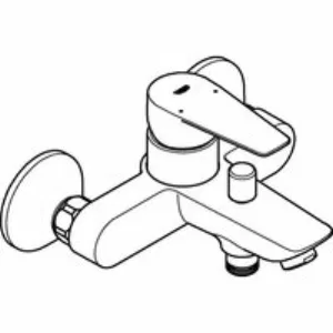 Смеситель для ванны GROHE BauEdge, хром (23604001) Смеситель для ванны GROHE BauEdge, хром (23604001)