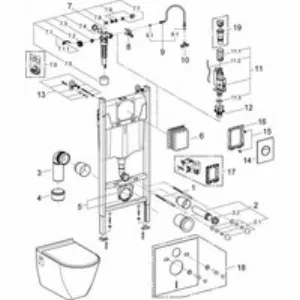 Комплект инсталляции GROHE Solido Compact, набор 4 в 1 с подвесным унитазом Lecico Serel и сиденьем (38950000) Комплект инсталляции GROHE Solido Compact, набор 4 в 1 с подвесным унитазом Lecico Serel и сиденьем (38950000)