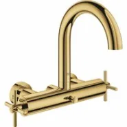 Смеситель для ванны GROHE Atrio двухвентильный, внешнего монтажа, холодный рассвет глянец (25010GL3)