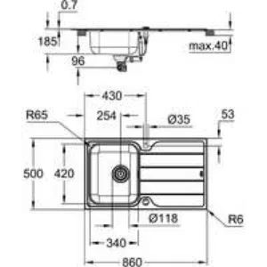 Мойка GROHE K500 45 -S 1.0 из нержавеющей стали, оборачиваемая, и смеситель для мойки GROHE Minta (31573SD1) Мойка GROHE K500 45 -S 1.0 из нержавеющей стали, оборачиваемая, и смеситель для мойки GROHE Minta (31573SD1)