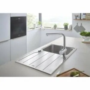 Мойка GROHE K500 45 -S 1.0 из нержавеющей стали, оборачиваемая, и смеситель для мойки GROHE Minta (31573SD1) Мойка GROHE K500 45 -S 1.0 из нержавеющей стали, оборачиваемая, и смеситель для мойки GROHE Minta (31573SD1)