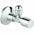 Угловой вентиль GROHE 1/2-3/8 для подключения смесителей, хром (22039000) Угловой вентиль GROHE 1/2-3/8 для подключения смесителей, хром (22039000)