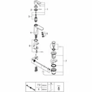 Смеситель для раковины GROHE BauEdge, M-size, хром (23759000) Смеситель для раковины GROHE BauEdge, M-size, хром (23759000)