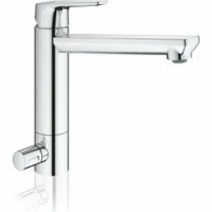 Смеситель для кухни GROHE BauEdge с запорным вентилем, хром (31696000) Смеситель для кухни GROHE BauEdge с запорным вентилем, хром (31696000)