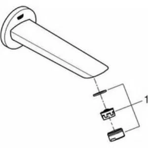 Излив для ванны GROHE BauCosmopolitan, хром (13255001) Излив для ванны GROHE BauCosmopolitan, хром (13255001)