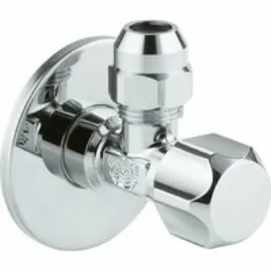 Вентиль угловой GROHE 1/2″-3/8″ для подключения смесителей, хром (2202300M) Вентиль угловой GROHE 1/2″-3/8″ для подключения смесителей, хром (2202300M)