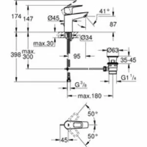 Смеситель для раковины GROHE BauLoop, S-size, хром (23877001) Смеситель для раковины GROHE BauLoop, S-size, хром (23877001)