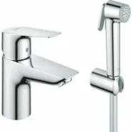 Смеситель для раковины GROHE BauEdge с гигиеническим душем, хром (23757001)