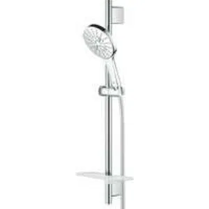 Душевой гарнитур GROHE RainShower SmartActive 130 с мыльницей, 3 режима струи, душевая штанга 600 мм, 12 л/мин, хром (26546000) Душевой гарнитур GROHE RainShower SmartActive 130 с мыльницей, 3 режима струи, душевая штанга 600 мм, 12 л/мин, хром (26546000)