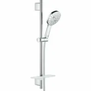 Душевой гарнитур GROHE RainShower SmartActive 130 с мыльницей, душевая штанга 600 мм, хром (26575000)
