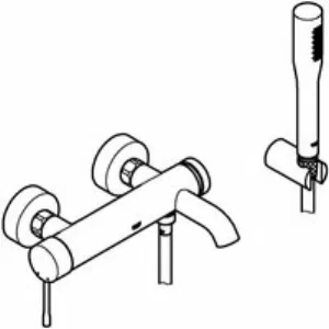 Смеситель для ванны GROHE Essence, хром (33628001) Смеситель для ванны GROHE Essence, хром (33628001)