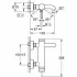 Смеситель для ванны GROHE Essence, хром (33624001) Смеситель для ванны GROHE Essence, хром (33624001)