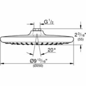 Верхний душ GROHE Tempesta 250, 9,5 л/мин, 1 режим, хром (26666000) Верхний душ GROHE Tempesta 250, 9,5 л/мин, 1 режим, хром (26666000)