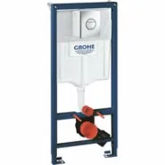 Инсталляция для подвесного унитаза GROHE Rapid SL в сборе 3-в-1, с накладной панелью Nova Cosmopolitan, хром (38860000)