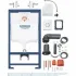 Инсталляция для подвесного унитаза GROHE Rapid SL в сборе 3-в-1, с накладной панелью Nova Cosmopolitan, хром (38860000) Инсталляция для подвесного унитаза GROHE Rapid SL в сборе 3-в-1, с накладной панелью Nova Cosmopolitan, хром (38860000)