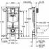 Комплект 2-в-1 для подвесного унитаза GROHE Rapid SL: инсталляция, крепление к стене, ревизионный короб для малых панелей (39750001) Комплект 2-в-1 для подвесного унитаза GROHE Rapid SL: инсталляция, крепление к стене, ревизионный короб для малых панелей (39750001)