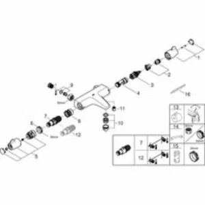 Термостат для ванны GROHE Grohtherm Special, хром (34671000) Термостат для ванны GROHE Grohtherm Special, хром (34671000)