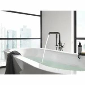 Внешняя часть смесителя для ванны GROHE Essence напольного монтажа, темный графит глянец (23491A01) Внешняя часть смесителя для ванны GROHE Essence напольного монтажа, темный графит глянец (23491A01)