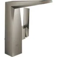 Смеситель для раковины GROHE Allure Brilliant с высоким изливом, с донным клапаном, темный графит матовый (23109AL0)