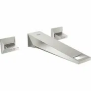Внешняя часть смесителя для раковины GROHE Allure Brilliant на 3 отверстия, вынос 210 мм, суперсталь (20348DC0)