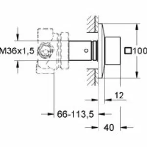Внешняя часть переключателя потоков GROHE Allure Brilliant на 3 положения, темный графит матовый (19798AL0) Внешняя часть переключателя потоков GROHE Allure Brilliant на 3 положения, темный графит матовый (19798AL0)