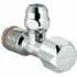 Угловой вентиль GROHE с металлической розеткой и уплотнительным кольцом, 1/2*3/8, хром (22023000) Угловой вентиль GROHE с металлической розеткой и уплотнительным кольцом, 1/2*3/8, хром (22023000)