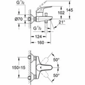 Готовый комплект для ванной комнаты GROHE Tempesta, хром (NB0060) Готовый комплект для ванной комнаты GROHE Tempesta, хром (NB0060)