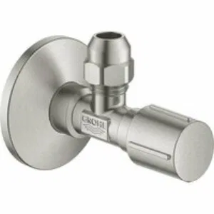 Вентиль угловой GROHE 1/2 дюйма-3/8 дюйма, 1 шт, суперсталь (22037DC0) Вентиль угловой GROHE 1/2 дюйма-3/8 дюйма, 1 шт, суперсталь (22037DC0)