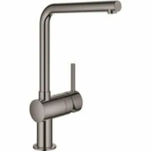 Смеситель для кухни GROHE Minta с поворотным L-изливом, темный графит глянец (31375A00) Смеситель для кухни GROHE Minta с поворотным L-изливом, темный графит глянец (31375A00)