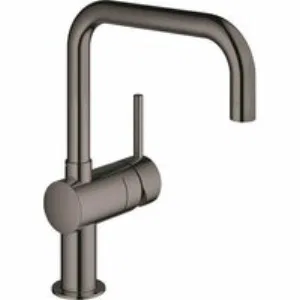 Смеситель для кухни GROHE Minta с поворотным U-изливом, темный графит глянец (32488A00) Смеситель для кухни GROHE Minta с поворотным U-изливом, темный графит глянец (32488A00)