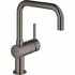 Смеситель для кухни GROHE Minta с поворотным U-изливом, темный графит глянец (32488A00) Смеситель для кухни GROHE Minta с поворотным U-изливом, темный графит глянец (32488A00)