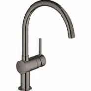 Смеситель для кухни GROHE Minta с поворотным C-изливом, темный графит глянец (32917A00)
