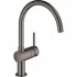 Смеситель для кухни GROHE Minta с поворотным C-изливом, темный графит глянец (32917A00) Смеситель для кухни GROHE Minta с поворотным C-изливом, темный графит глянец (32917A00)