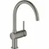 Смеситель для кухни GROHE Minta с поворотным C-изливом, темный графит матовый (32917AL0) Смеситель для кухни GROHE Minta с поворотным C-изливом, темный графит матовый (32917AL0)