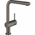 Смеситель для кухни GROHE Minta с вытяжным душем, L-образный излив, темный графит глянец (30274A00) Смеситель для кухни GROHE Minta с вытяжным душем, L-образный излив, темный графит глянец (30274A00)