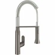 Смеситель для кухни GROHE K7 профессиональный, уменьшенный вариант, темный графит глянец (31379A00)